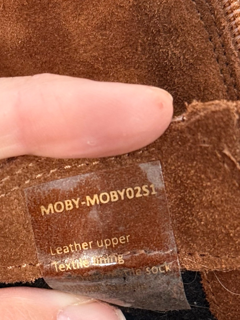 Women’s STEVE MADDEN Moby chunky cognac brown suede booties-Size 9 - Picture 7 of 8